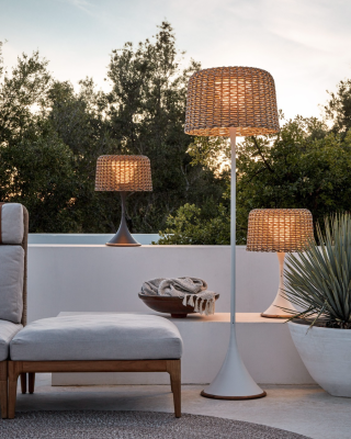 Exterior luxury seating and lighting