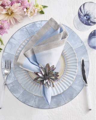 table setting and napkin