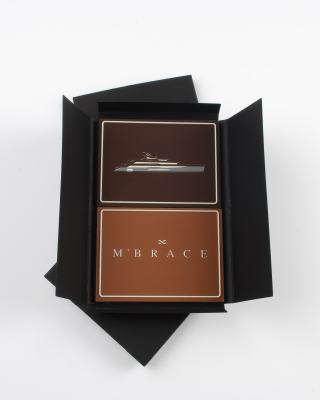 Custom personalised premium chocolate for a superyacht