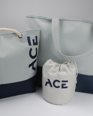 Personalised superyacht beach bags